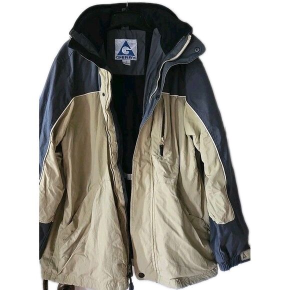 Gerry Men's Insulated Winter Ski Jacket Detachable Hood Size Medium Men Coat M - Picture 1 of 16